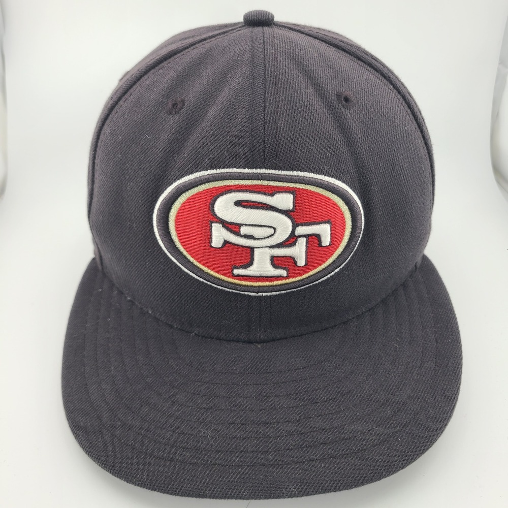 New Era 59FIFTY San Francisco 49ers NFL Cap Mens 7 1/8 Black Logo Fitted Hat